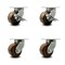 Service Caster 6 Inch Heavy Duty High Temp Phenolic Caster Swivel Locks 2 Brakes SCC, 4PK SCC-KP92S630-PHRHT-SLB-BSL-2-BSL-2 - alternate 1
